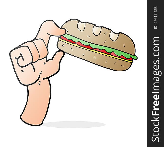 Cartoon Sub Sandwich