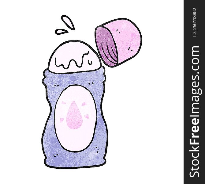 freehand textured cartoon roll on deodorant