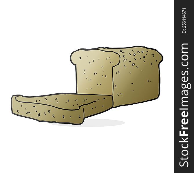 cartoon loaf of bread