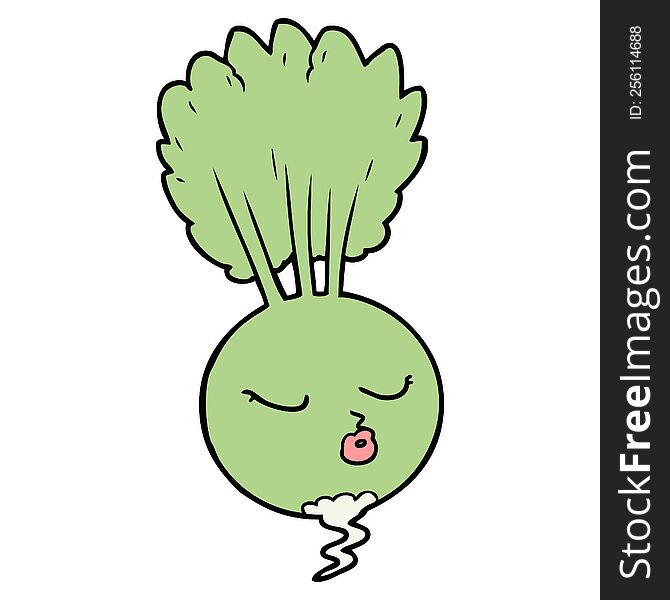 cartoon root vegetable. cartoon root vegetable
