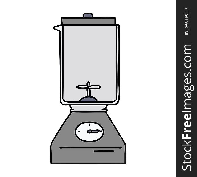 Cartoon Doodle Of A Food Blender