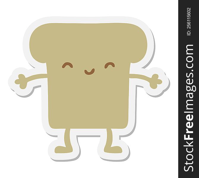 Slice Of Wholegrain Bread Sticker