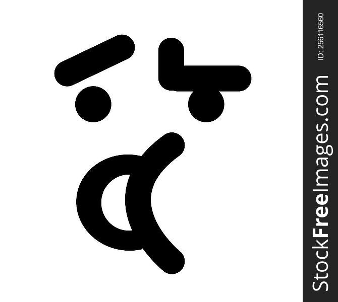 confused unsure talking face icon