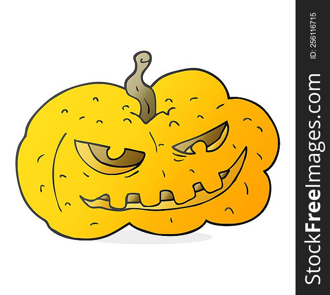 cartoon halloween pumpkin