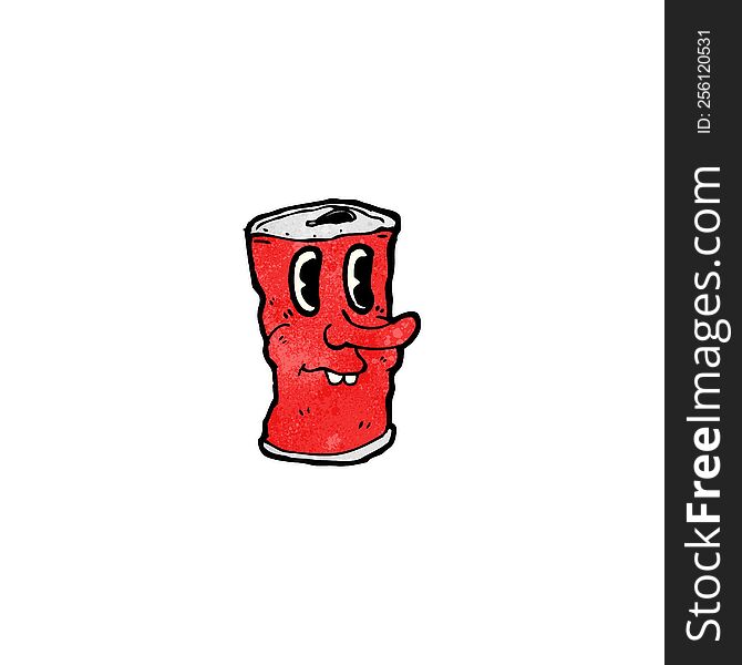 soda can cartoon character