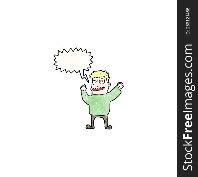 shouting mad man cartoon