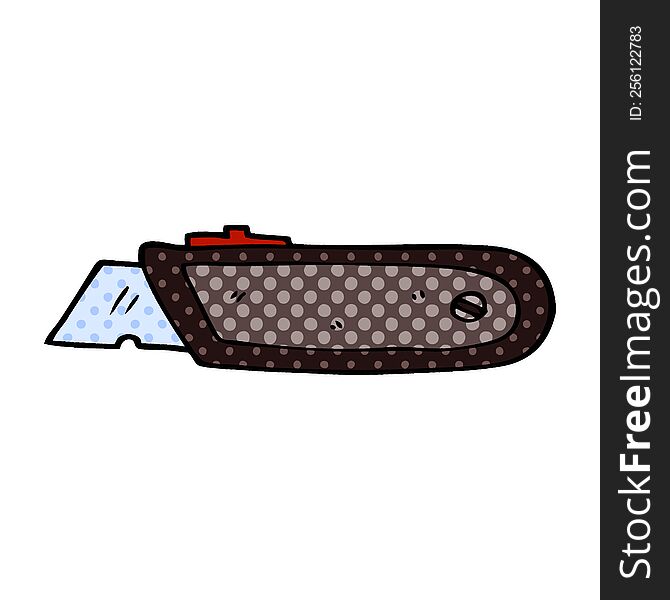 Cartoon Doodle New Work Knife