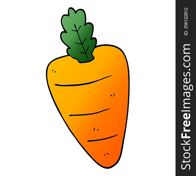 cartoon doodle carrot