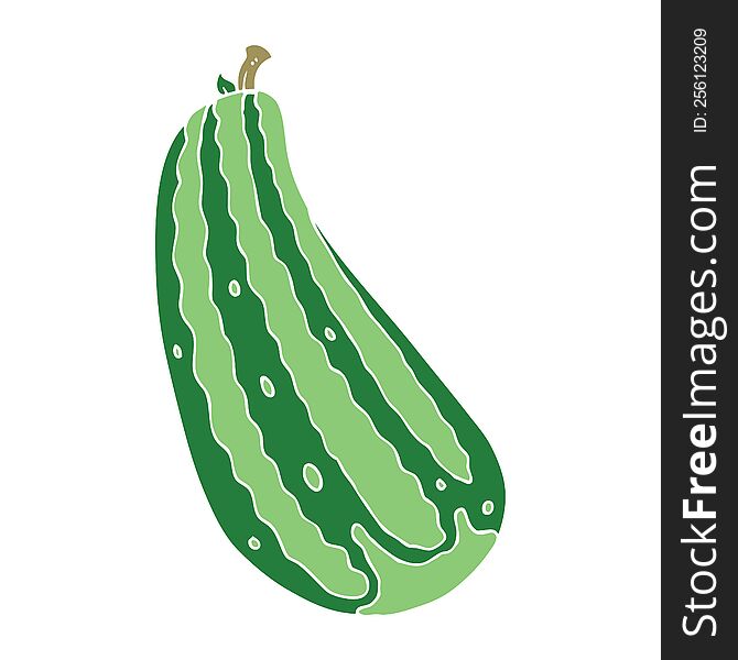 flat color illustration of marrow. flat color illustration of marrow