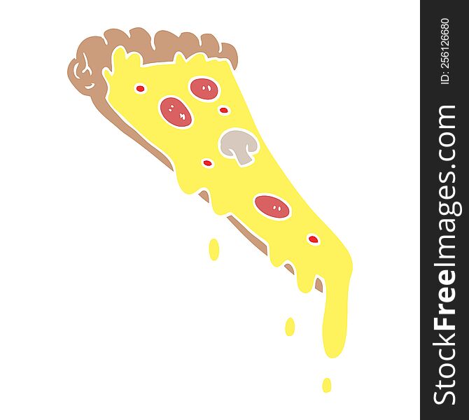 Cartoon Doodle Slice Of Pizza