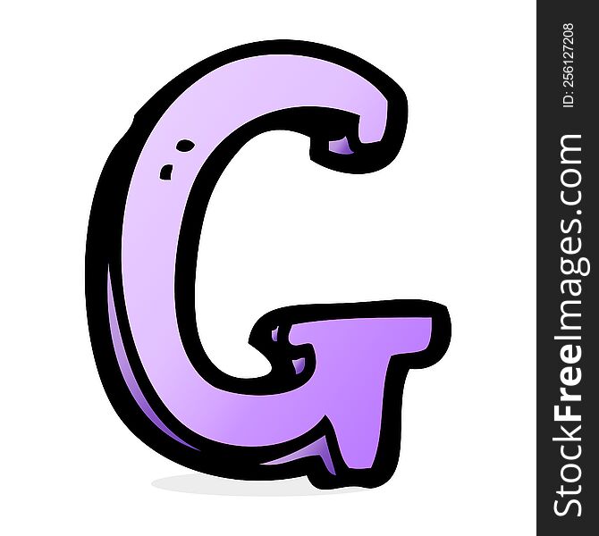 cartoon letter G