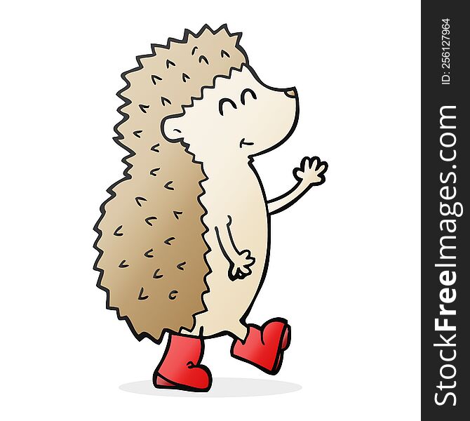 cute freehand drawn cartoon hedgehog. cute freehand drawn cartoon hedgehog