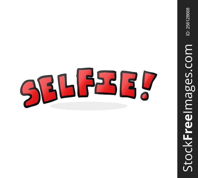 freehand drawn cartoon selfie symbol