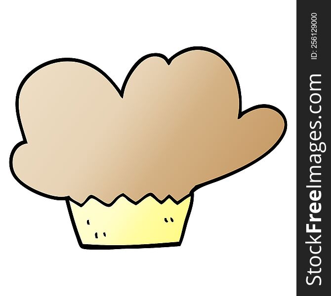 cartoon doodle muffin