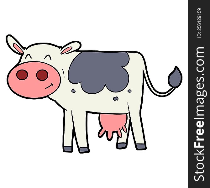 cartoon cow. cartoon cow