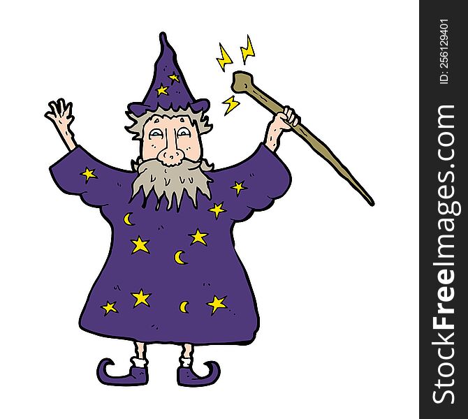 cartoon wizard