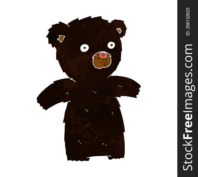 cartoon black bear