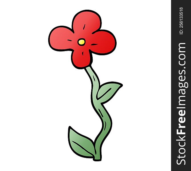 Cartoon Doodle Flower
