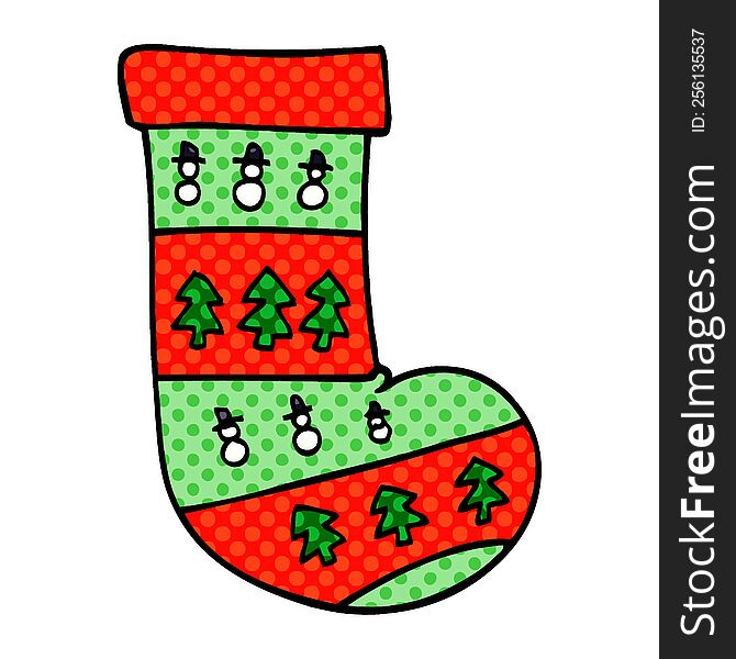 Cartoon Doodle Christmas Stockings