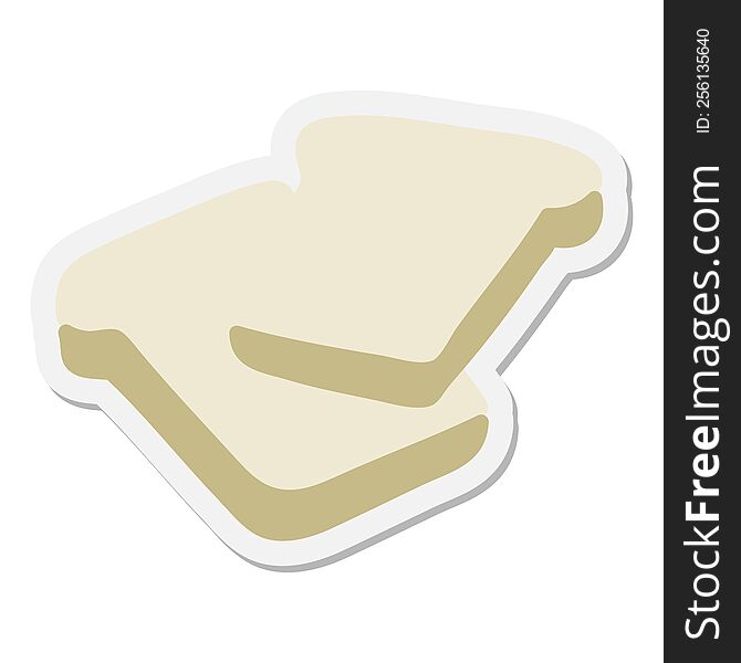 Slices Of Wholemeal Bread Sticker