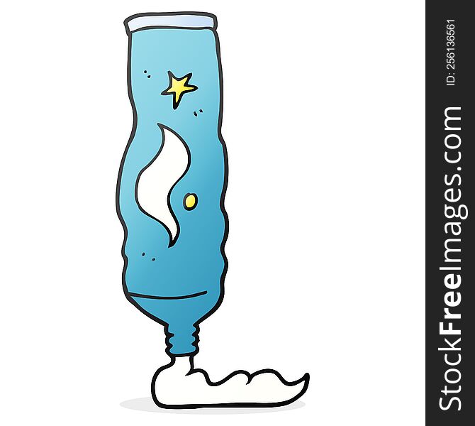 Cartoon Toothpaste Tube