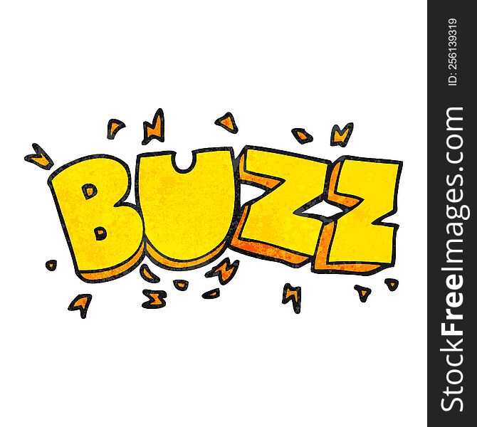 Textured Cartoon Buzz Symbol