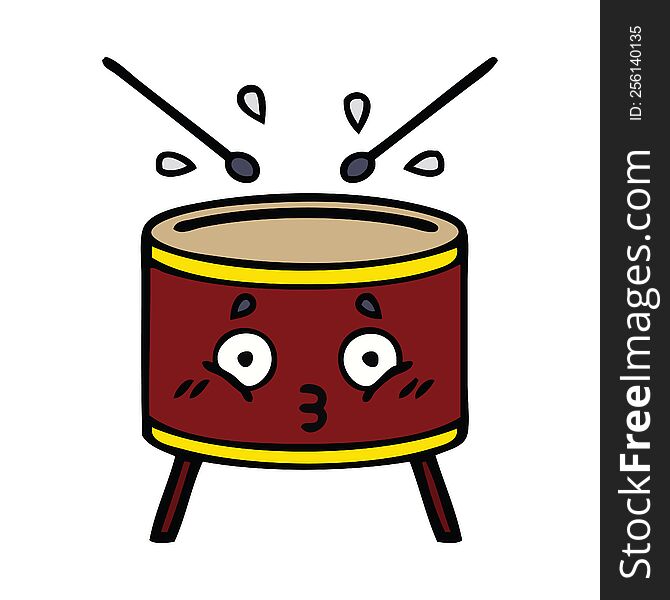 Cute Cartoon Drum