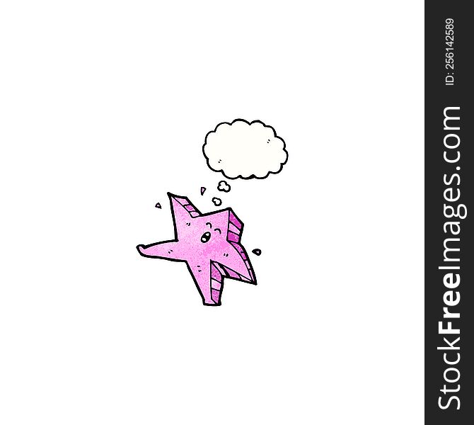 cartoon pink starfish