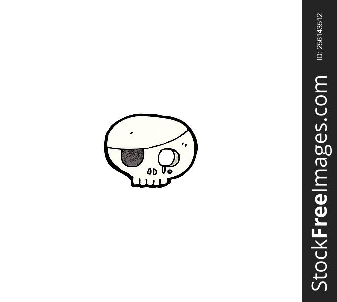 Cartoon Pirate Skull Symbol