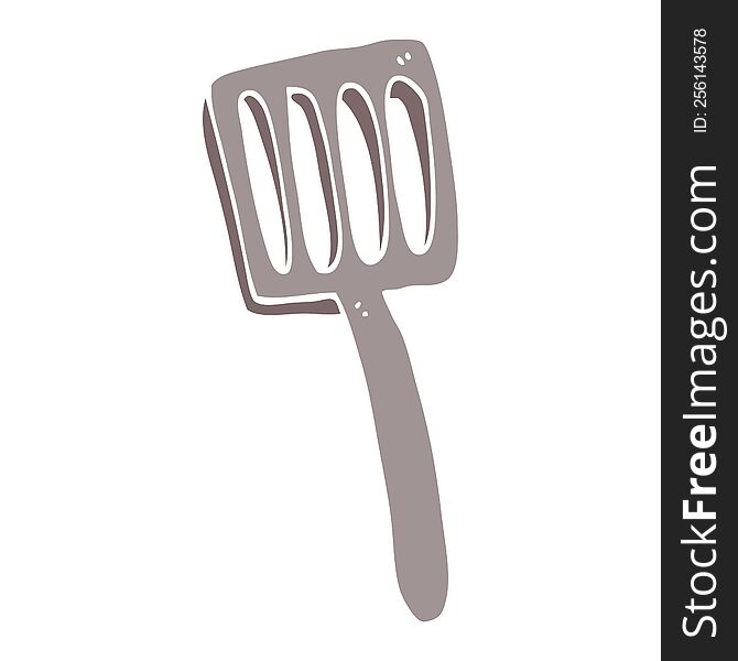 cartoon doodle food spatula