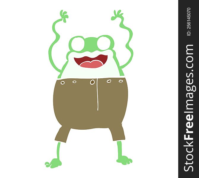 Cartoon Doodle Frog