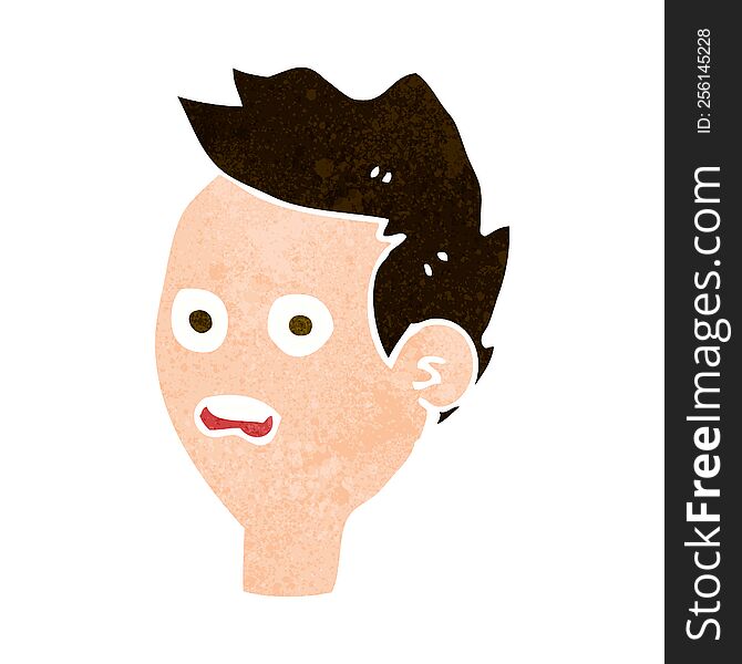 Cartoon Shocked Man