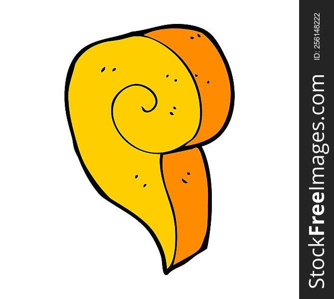 cartoon decorative swirl symbol