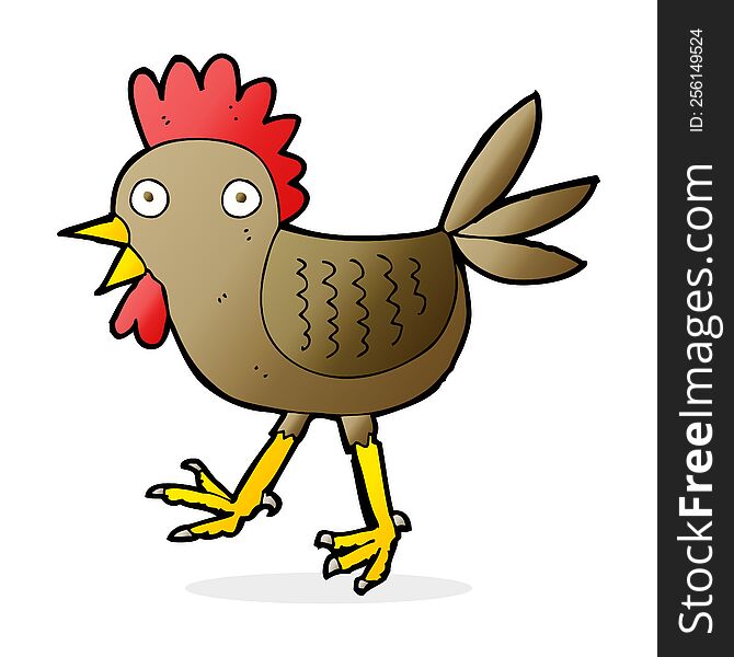 funny cartoon chicken