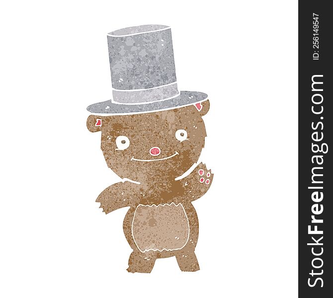 Cartoon Bear In Top Hat