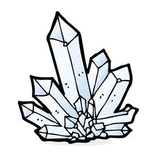 Cartoon Crystals Royalty Free Stock Photo
