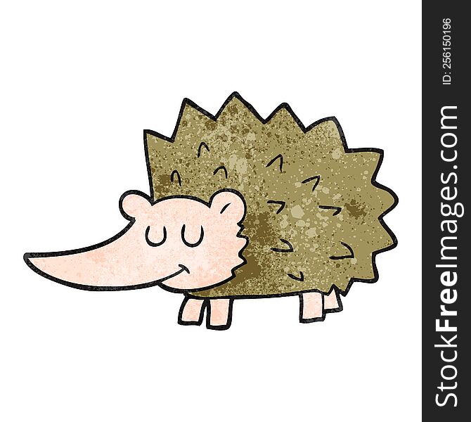 textured cartoon hedgehog