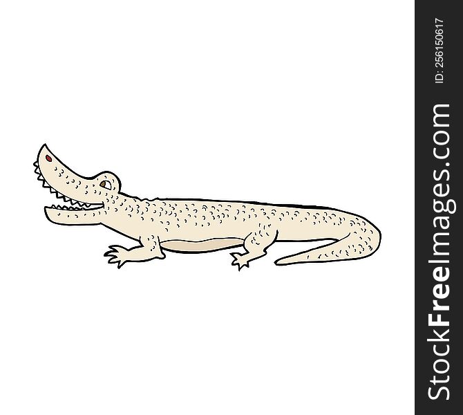 Cartoon Happy Crocodile