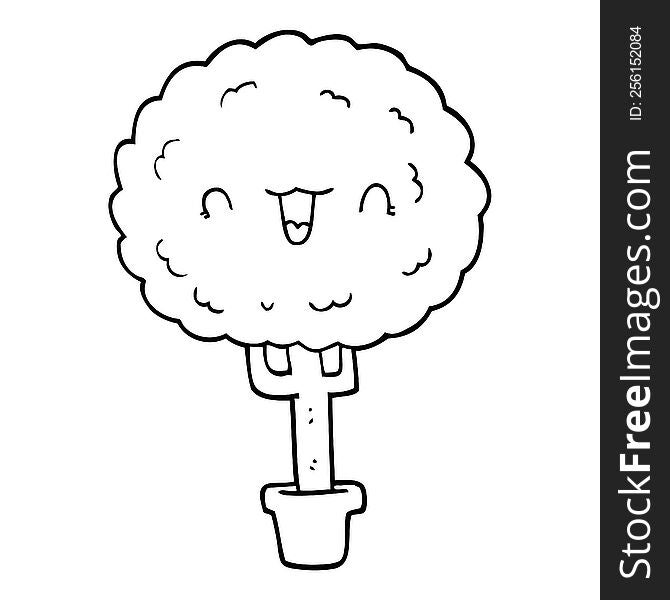 Cartoon Happy Tree