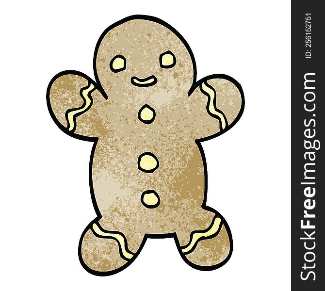 cartoon doodle christmas gingerbread