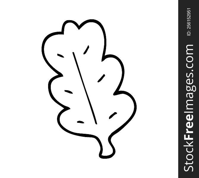 line drawing cartoon leaf