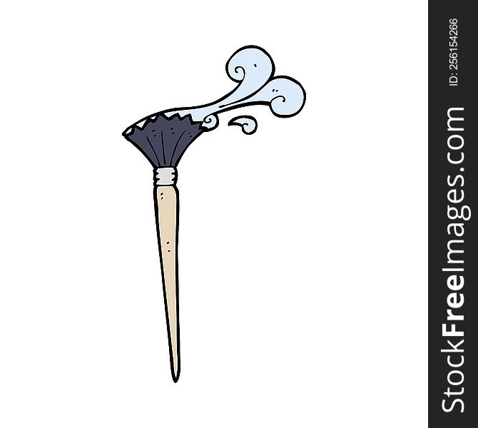 cartoon artist\'s brush