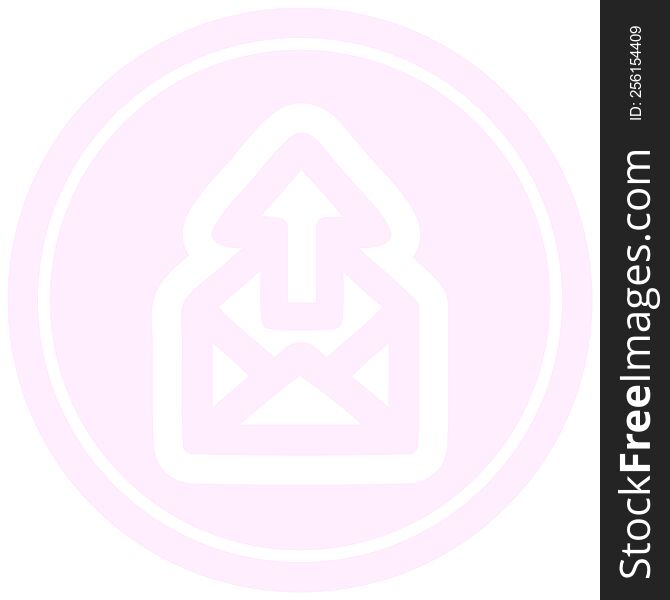 send email circular icon symbol