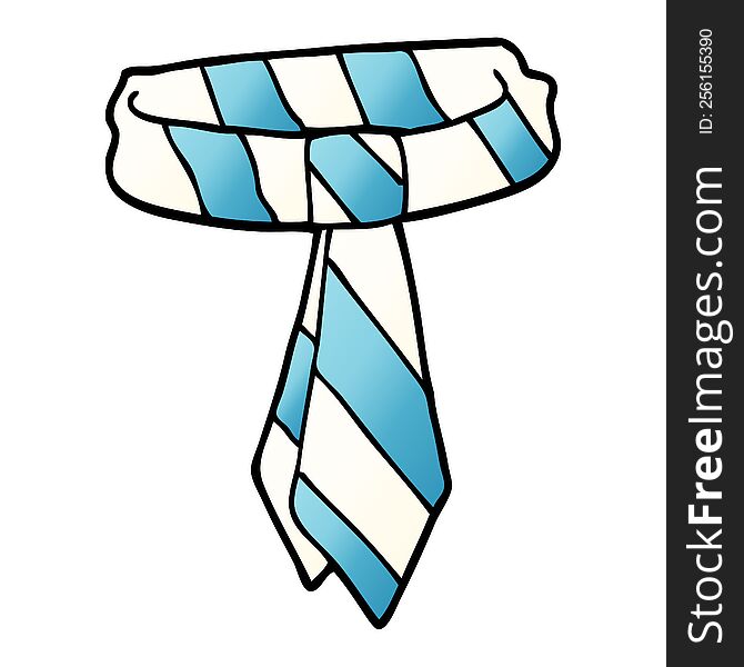 cartoon doodle office tie