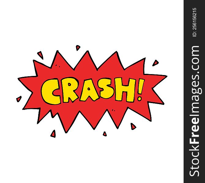 cartoon comic book crash symbol