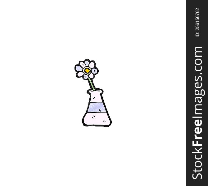 cartoon flower in vase