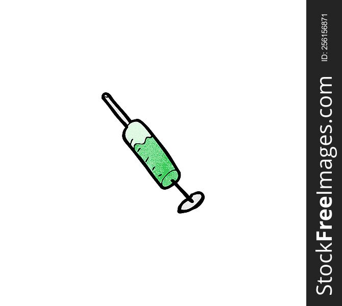 cartoon drugs syringe