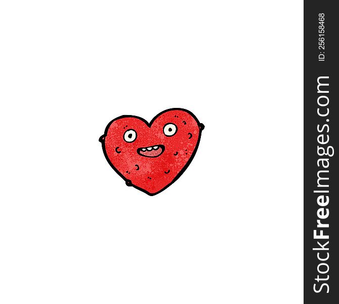 crazy heart cartoon character