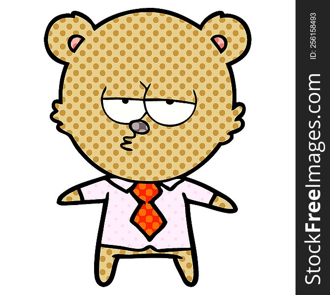 bear boss cartoon. bear boss cartoon