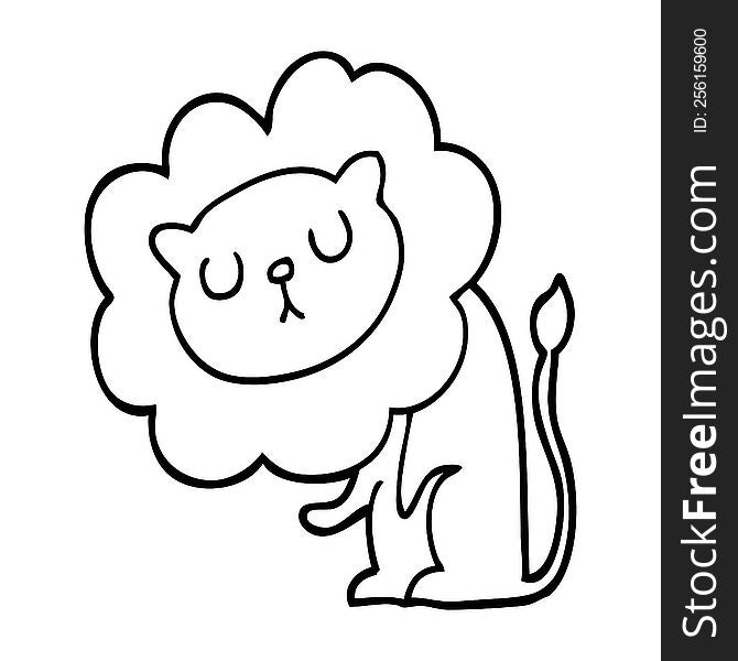 cute cartoon lion